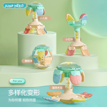  Deformed teether rattles Newborn baby toys 0-3-6 months young children teether 1 year old baby educational early education comfort