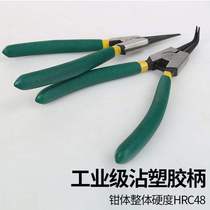 Clareed pliers inner straight double-purpose caliper e-shaped spring pliers snap ring pliers large and small ring pliers