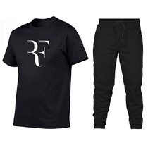 Group buy custom quick-drying tennis suit short sleeve T-shirt Federer polo tennis shirt casual fitness pants sports suit