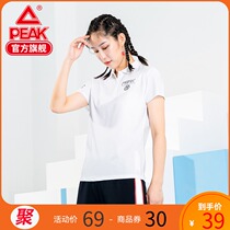 Peak POLO shirt Womens 2021 summer new fit stretch casual Joker fashion casual POLO short sleeve t-shirt
