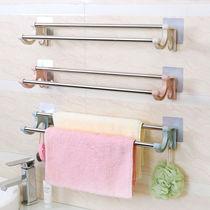Bathroom towel adhesive hook non-hole rack kitchen rag adhesive hook strong viscose toilet hanging towel bar