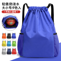 Custom waterproof Oxford cloth drawstring backpack women portable travel sports fitness bag large capacity training shoe backpack