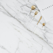 Photography background paper PVC Carrara white marble shooting background cloth INS vintage food photo background props