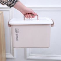 Portable storage box storage box with lid multifunctional plastic sanitary napkin storage box three-piece set