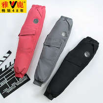 Yalu childrens down pants boys and girls wear winter warm childrens thick cotton pants big childrens baby trousers