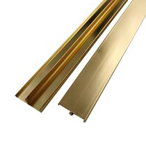 A variety of aluminum alloy E-shaped edge banding ecological board golden edge strip cabinet door paint-free panel aluminum White closing card strip