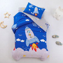 Kindergarten quilt three-piece single-core children cotton bed six-piece quilt cotton nap bedding