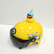 Children boy helmet girl Four Seasons Net red paint cute children super light summer light ABS helmet