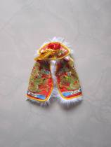 Buddha statue cloak satin cloak small lead dragon robe Buddha clothes God clothes god statue clothes Red 22cm