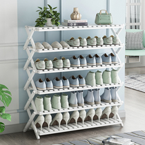 Shoe rack new 2021 explosions simple door home indoor good-looking dormitory folding multi-layer storage artifact