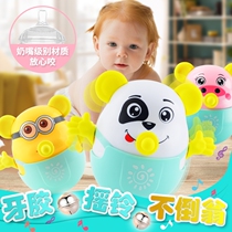 Nodding tumbler with tooth gum rattling baby toy 0-6-12 months boys and girls nodding doll 8