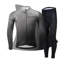 Autumn and winter long sleeve riding suit Merida fleece warm mountain road bike jacket trousers men