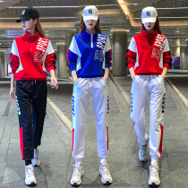 Yang Liping square dance clothing new womens drag dance autumn and winter sports dance clothing fitness dance set plus velvet fashion