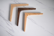 Wooden Wood made of solid wood single-shaped partition shelf layer wall plate support frame triangular bracket wooden support frame