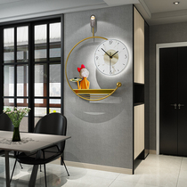 2021 new clock wall clock living room table home Net red creative light luxury decorative table Restaurant hanging wall high-end clock