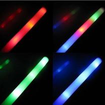 Yiwu Monochrome Seven Color Sponge Stick Flash Stick LED Luminous Stick Foam Fluorescent Stick Active Supplies Wholesale
