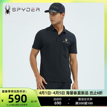 SPYDER Spider Snowsuit Snow Season New Pint Men Fashion Short Sleeve Trend Polo Shirts 22CS489M