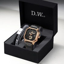 Amanie Swiss brand watches mens machinery mens trends Top  fully automatic square mens watches