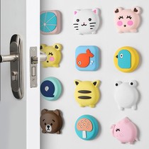 Fridge special anti-crash patch thick cartoon cute Anti-crash cushion silicone door Touch Door Suction Kowtow Wall Protective Sleeve Door Stopper