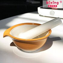 Japanese Ceramic Grinding Bowl Baby Food Grater Meat Mash Rice Mill Fruit and Vegetable Food Kitchen Grater