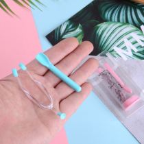 Contact lens holder Silicone clip Tweezers Novice female wearing aids Contact lens removal suction stick Portable