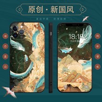 Shexi original illustration Chinese style mobile phone case Antique Apple 11x78 Huawei millet oppovivo glory p40
