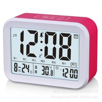 Manufacturer direct sales intelligent voice report clock new smart bell touch electronic bell three sets of bell electronic alarm clock