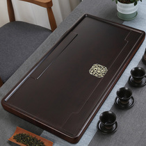 Ebony tea tray whole solid wood tea table modern simple household electric Wood Tea Sea drainage kung fu tea set large tray