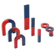 9Pcs Kid U Bar Ring Physics Science Experiment Magnet Teachi