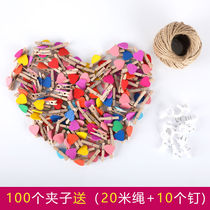 Photo Clips Photo Clips Message Clips Color Loving Wedding Christmas Decorations Clips Small Wooden Clips Wooden Small Clips