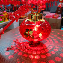 Mobile lanterns New Years Lantern Festival retro-led luminous lantern children Spring Festival decorations wedding crystal red lanterns