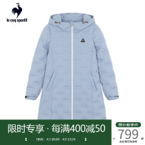 Lekak French rooster autumn winter succinct pure color warm medium long down clothes women CB-5859193