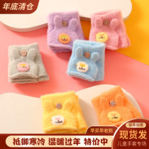 Baby little gloves half finger spring and autumn winter thin cute rabbit ears children children young girls half finger children male