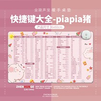 Winter Heating Mouse Mats Girls Ins Wind Super Large Number Warmers Mouse Pads Cute Cartoon Shortcuts Big All Plus