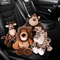 Cute bamboo charcoal bag car cartoon animal doll car doll rear window ornaments plush toy new car to taste