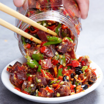 Xuan mother farmhouse homemade duck leg chili sauce under the meal spicy chopped pepper sauce Hunan specialty appetizing noodle sauce