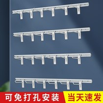 Supermarket adhesive hook shelf hanging net hanging wall shelf fixed wall-mounted hole mesh piece hanging board jewelry wall