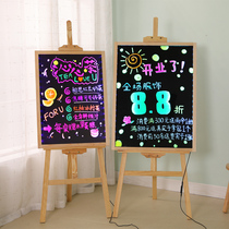 Yuyi luminous character electronic small blackboard shop with fluorescent board advertising board hanging led billboard display board seven-color hand writing version fluorescent screen silver light plate commercial