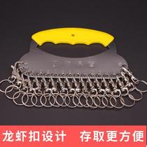 Thickened stainless steel key plate key storage ring can be marked buckle ring rental room hotel classification management keychain