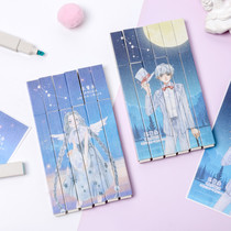 Collector club highlighter color notes special light color pen to send 12 constellation stickers girl heart creative gifts students with key mark mark pen set postgraduate entrance examination key artifact