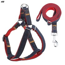 Wearable dog leash rope large dog walking nylon rope Teddy cat pet collar