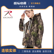 ROTHCO American Tide Branches Hooded Pullover Shirt Cashmere Clothes Men and Women Couple Sweats Windproof Jacket