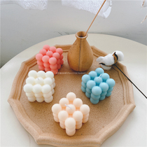 ins Wind Rubiks Cube aromatherapy handmade candles home decoration purification air desktop ornaments photo props