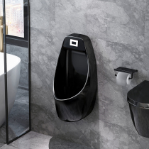 Nordic Black personality induction urinal wall-mounted hotel household public restroom Adult mens hanging toilet