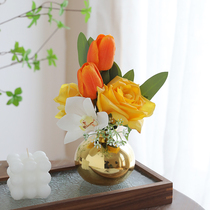 Taihuan Light Extravagant and high-end emulated flower bouquet fake flower small table swing piece living-room tea break with room tea table decoration