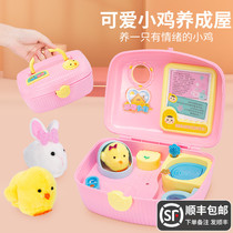Childrens Happy Chicken development house toy cute simulation pet electric Bunny Girl 8 to 12 gifts 6