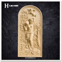 Sandstone relief European figure mural bathing figure FRP Villa exterior wall decoration artificial sandstone background wall fixed