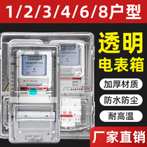 Household meter box transparent card card three-phase meter box waterproof and rainproof plastic single-phase single box box outdoor open