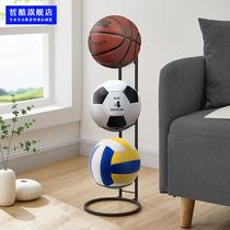  Basketball storage rack Simple household indoor childrens ball placement rack Kindergarten ball rack ball storage basket