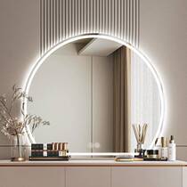 Bedroom Dresser MIRROR INTELLIGENT LED MAKEUP MIRROR HANGING WALL STYLE WITH LAMP LUMINOUS COMB COSMETIC MIRROR WALL-MOUNTED DECORATIVE MIRROR